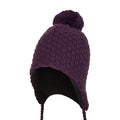 Purple - Side - Mountain Warehouse Womens-Ladies Macaroni Knitted Hat