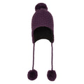 Purple - Pack Shot - Mountain Warehouse Womens-Ladies Macaroni Knitted Hat