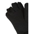 Black - Lifestyle - Mountain Warehouse Womens-Ladies Faux Fur Lined Fingerless Gloves