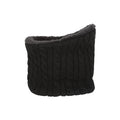 Black - Pack Shot - Mountain Warehouse Womens-Ladies Faux Fur Lined Neck Warmer