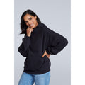 Jet Black - Front - Animal Womens-Ladies Idol Drop Shoulder Hoodie