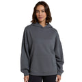 Dark Grey - Side - Animal Womens-Ladies Idol Drop Shoulder Hoodie