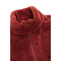 Dark Red - Side - Animal Mens Teddy Fleece Jacket