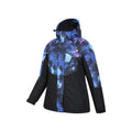 Bright Blue - Side - Mountain Warehouse Womens-Ladies Dawn II Printed Ski Jacket