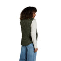 Khaki Green - Back - Animal Womens-Ladies Borg Lined Gilet