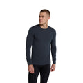 Navy - Side - Animal Mens Blaze Base Layer Top