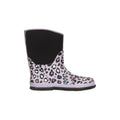 Lilac - Lifestyle - Mountain Warehouse Childrens-Kids Puddle Leopard Print Mucker Boots