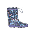 Purple - Lifestyle - Mountain Warehouse Childrens-Kids Leopard Print Winter Wellington Boots