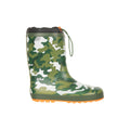 Khaki Green - Lifestyle - Mountain Warehouse Childrens-Kids Camo Winter Wellington Boots