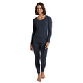 Navy - Side - Animal Womens-Ladies Blaze Base Layer Top