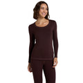 Dark Purple - Front - Animal Womens-Ladies Blaze Base Layer Top