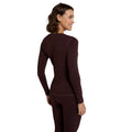 Dark Purple - Back - Animal Womens-Ladies Blaze Base Layer Top