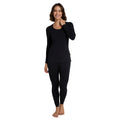 Jet Black - Side - Animal Womens-Ladies Blaze Base Layer Top