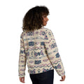 Off White - Back - Animal Womens-Ladies Hennie Printed Borg Jacket