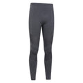 Charcoal - Side - Mountain Warehouse Mens Ventina Seamless Base Layer Bottoms