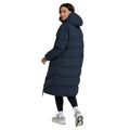 Navy - Back - Animal Womens-Ladies Cocoon Borg Lined Padded Jacket