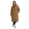 Tan - Front - Animal Womens-Ladies Cocoon Borg Lined Padded Jacket