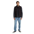 Black - Side - Animal Mens Fistral Quilted Borg Lined Gilet