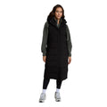 Jet Black - Front - Animal Womens-Ladies Comfort Zone Longline Gilet