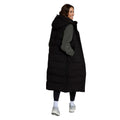 Jet Black - Back - Animal Womens-Ladies Comfort Zone Longline Gilet