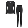 Black - Front - Mountain Warehouse Womens-Ladies Keep The Heat Isotherm Base Layer Set