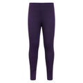 Dark Purple - Front - Mountain Warehouse Childrens-Kids Talus Thermal Bottoms