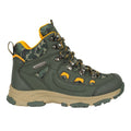 Khaki Green - Front - Mountain Warehouse Childrens-Kids Adventurer Printed Waterproof Snow Boots