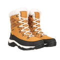 Brown - Side - Mountain Warehouse Womens-Ladies Innsbruck Leather Waterproof Snow Boots