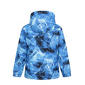 Blue - Back - Mountain Warehouse Childrens-Kids Wave Pattern Ski Jacket & Trousers