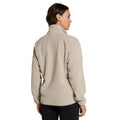 Beige - Back - Animal Womens-Ladies Stockholm Half Zip Fleece Top