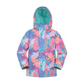 Pink - Side - Mountain Warehouse Childrens-Kids Printed Ski Jacket & Trousers