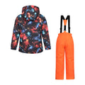 Jet Black - Back - Mountain Warehouse Childrens-Kids Cosmic Ski Jacket & Trousers