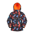 Jet Black - Side - Mountain Warehouse Childrens-Kids Cosmic Ski Jacket & Trousers