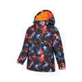 Jet Black - Close up - Mountain Warehouse Childrens-Kids Cosmic Ski Jacket & Trousers