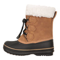 Brown - Side - Mountain Warehouse Toddler Adaptive Lace Up Snow Boots