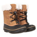 Brown - Front - Mountain Warehouse Toddler Adaptive Lace Up Snow Boots