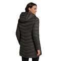 Dark Khaki - Back - Animal Womens-Ladies Frankie Longline Padded Jacket