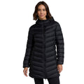 Jet Black - Front - Animal Womens-Ladies Frankie Longline Padded Jacket