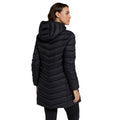 Jet Black - Back - Animal Womens-Ladies Frankie Longline Padded Jacket