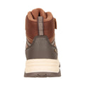 Brown - Back - Mountain Warehouse Childrens-Kids Sycamore Adaptive Waterproof Walking Boots