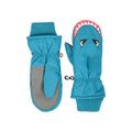 Navy - Pack Shot - Critters Choice Childrens-Kids Shark Ski Mittens