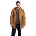 Tan - Side - Animal Mens Fistral Borg Lined Parka