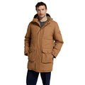 Tan - Front - Animal Mens Fistral Borg Lined Parka