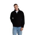 Jet Black - Side - Mountain Warehouse Mens Stockholm Full Zip Fleece Jacket