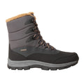 Grey - Side - Animal Mens Blizzard Waterproof Snow Boots