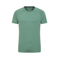 Khaki Green - Front - Mountain Warehouse Mens Agra Melange T-Shirt