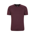 Dark Purple - Front - Mountain Warehouse Mens Agra Melange T-Shirt