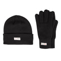 Black - Front - Mountain Warehouse Womens-Ladies Thinsulate Fleece Beanie & Gloves Set