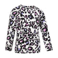 Lilac - Lifestyle - Mountain Warehouse Childrens-Kids Leopard Print Polar Fleece Base Layer Set