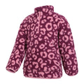 Pink - Lifestyle - Mountain Warehouse Childrens-Kids Ember Leopard Print Borg Fleece Top